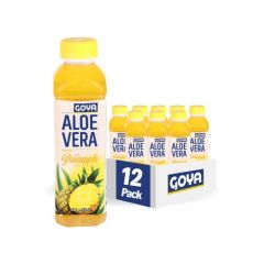 Goya Foods Aloe Vera Drink With Pineapple Flavor, 16.9 Fl Oz (Pack of 12)