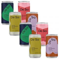 De Soi Variety Pack By Katy Perry - Sparkling Beverages Featuring Natural Botanics, Adaptogen Drink, L-theanine, Vegan, Gluten-Free, 35 Calories 8-PACK (8 Fl Oz Cans)