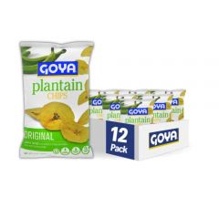 Goya Foods Plantain Chips, Original, 5 Ounce (Pack of 12)