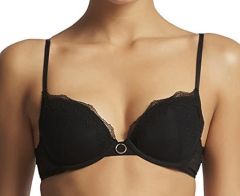 Womens Pure T-Shirt Bra, 32/10A, Jet Black