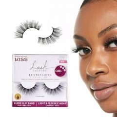 KISS Lash Couture LuXtensions, False Eyelashes, 'Strip 07', 14 mm, Includes 1 Pair of False Eyelashes. Adhesive not included., Contact Lens Friendly, Easy to Apply, Reusable Strip Lashes