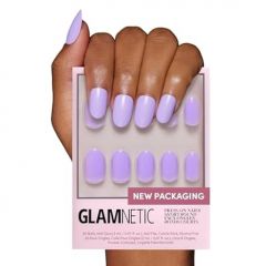 Glamnetic Press On Nails - Creamer | UV Finish Neutral Ombre Short Round Nails, Reusable | 15 Sizes - 30 Nail Kit with Glue