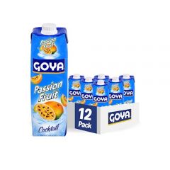 Goya Foods Passion Fruit Nectar, 33.8 Fl Oz (Pack of 12)