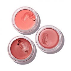 goop Beauty Cream Blush Set of 3 | Sheer Pop of Color for Lips & Cheeks | Vitamin C, Vitamin E, & Safflower Oil | Natural Makeup for Glowing Skin | Slipper, Velveteen, & Whiskey | 0.5 oz Each