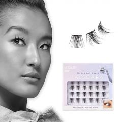 KISS Falscara Multipack False Eyelashes, Lash Clusters, 'Accent Wisps', 10mm-12mm-14mm, Includes 24 Assorted Lengths Wisps, Contact Lens Friendly, Easy to Apply, Reusable Strip Lashes