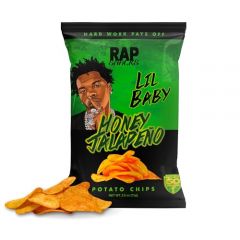 Rap Snacks Lil Baby Honey Jalapeno Potato Chips 2.5 Oz Bags - Pack of 6