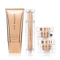 JLO BEAUTY That JLo Essentials Kit | Includes Serum, Cleanser, Cream and Broad Spectrum SPF, Gently Tightens, Brightens, Protects & Hydrates Skin