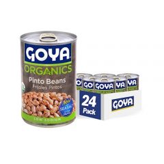 Goya Organic Pinto Beans, Low Sodium, 15.5 Ounces (Pack Of 24)