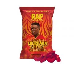 Rap Snacks Boosie Louisiana Heat Cheese Puffs 2.5 Oz Bags-Pack of 6