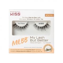 KISS My Lash But Better False Eyelashes, 'No Filters', 10 mm, Includes 1 Pair Of Lash, Contact Lens Friendly, Easy to Apply, Reusable Strip Lashes