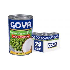 Goya Foods Green Pigeon Peas with Coconut, 15.5 Ounce (Pack of 24)