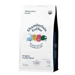 Chamberlain Coffee The Original Family Blend - Medium Roast Ground Coffee Beans with Notes of Milk Chocolate, Almond & Black Cherry - Specialty Ground Coffee Freshly Roasted In California - 12 oz