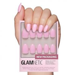 Glamnetic Press On Nails - Mint Green | Solid Opaque Pastel Green Short Oval Nails, Reusable | 15 Sizes - 30 Nail Kit