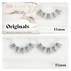 Lilac St - Originals Natural Faux Eyelash Clusters (10mm) - Soft, Natural Look - DIY Lash Extension Wisps - Lightweight & Lifelike - Lasts 10 Days - Cruelty Free, Vegan, Women Founded - 10 Lashes