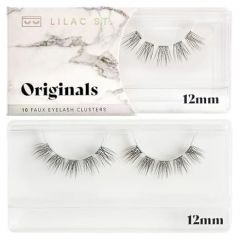 Lilac St - Hollywood Glamorous Faux Eyelash Clusters (14mm) - Wispy & Spiky - DIY Lash Extension Wisps - Lightweight & Lifelike - Lasts 10 Days - Korean Silk - Cruelty Free, Vegan - 10 Lashes