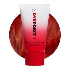 Good Dye Young Color Depositing Mask, DYEposit Color Depositing Conditioner, Toning Treatment, Tone & Enhance Color-Treated Hair - Semi Permanent Hair Dye, Vegan and Cruelty-Free (Red) 4 fl oz