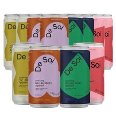 De Soi Mix Pack by Katy Perry - Non-Alcoholic Sparkling Beverages, Natural Botanicals, Adaptogen Drink, Vegan, Gluten-Free, Ready to Drink 12-PACK (8 Fl Oz Cans)