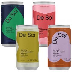 De Soi Variety Pack By Katy Perry - Sparkling Beverages Featuring Natural Botanics, Adaptogen Drink, L-theanine, Vegan, Gluten-Free, 35 Calories 4-PACK (8 Fl Oz Cans)