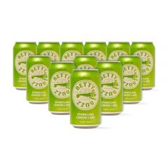 Betty Buzz Sparkling Lemon Lime Premium Sparkling Soda by Blake Lively (12 pack Cans) | Natural Flavors & Sweeteners, Only Clean Ingredients