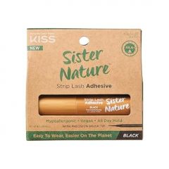 KISS Sister Nature, Lash Glue, Strip Lash Adhesive, Black, Includes 1 Lash Adhesive, Long Lasting Wear, Can Be Used with Strip Lashes and Lash Clusters