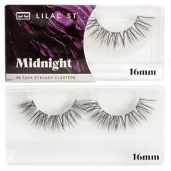 Lilac St - Midnight Dramatic Faux Eyelash Clusters (12mm) - Dark & Lush - DIY Lash Extension Wisps - Lightweight & Lifelike - Lasts 10 Days - Cruelty Free, Vegan, Women Founded - 10 Lashes