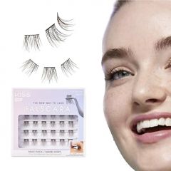 KISS Falscara Multipack False Eyelashes, Lash Clusters, 'Bambi Wisps', 10mm-12mm-14mm, Includes 24 Assorted Lengths Wisps, Contact Lens Friendly, Easy to Apply, Reusable Strip Lashes