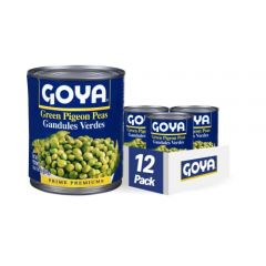 Goya Foods Green Pigeon Peas (Gandules), 29 Ounce (Pack of 12)