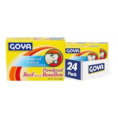 Goya Foods Beef Bouillon Reduced Sodium, 2.82 Ounce (Pack of 24)