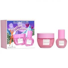 Glow Recipe Smooth Skin Sailing Skincare Set - Watermelon Glow Pink Juice Facial Moisturizer (25ml) + Silicone-Free BHA Strawberry Pore Minimizer Blurring Drops (30ml)