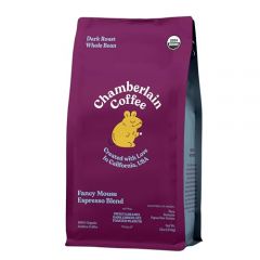 Chamberlain Coffee Fancy Mouse Espresso Blend - Extra Bold, Dark Roast, Organic Coffee, Whole Bean, 12oz