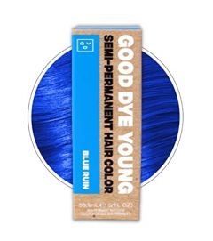 Good Dye Young Streaks and Strands Semi-Permanent UV-Protective Conditioning Hair Color (Blue Ruin) - PPD-Free, Cruelty-Free & Vegan, Lasts 15-24+ Washes