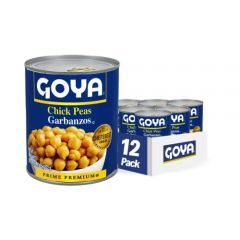 Goya Foods Chick Peas, Garbanzo Beans, 29 Ounce (Pack of 12)