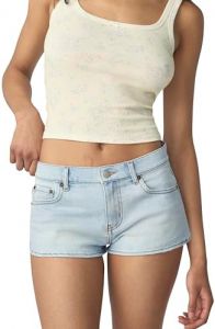 florence by mills Women's Cheeky Low Rise Denim Short