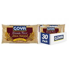 Goya Foods Natural Long Grain Brown Rice, 1 Pound (Pack of 30)