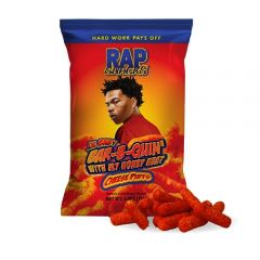 Rap Snacks Lil Baby Bar-B-Quin' With My Honey Heat Cheese Puffs 2.5 Oz Bags-Pack of 6