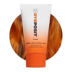 Good Dye Young Color Depositing Mask, DYEposit Color Depositing Conditioner, Toning Treatment, Tone & Enhance Color-Treated Hair - Semi Permanent Hair Dye, Vegan and Cruelty-Free (Copper) 4 fl oz