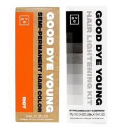 Good Dye Young Semi-Perm Dye (Riot) with Hair Lightening Kit (4oz)