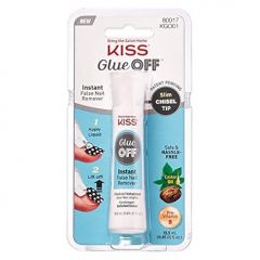 KISS False Nail Remover, 13.5ml - Instant GlueOFF with Chisel Tip, Castor Oil & Pro Vitamin B infused