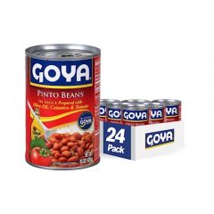 Goya Foods Pinto Beans in Sauce (Guisadas), 15-Ounce (Pack of 24)