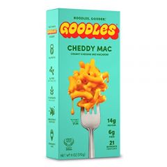 Goodles Cheddy Mac Creamy Cheddar and Macaroni Pasta - Nutrient Packed with Real Cheese, Fiber, Protein, Prebiotics, Plants, & Vegetables | Non-GMO, Organic Ingredients [Cheddy Mac, 6 oz. 1 Pack]