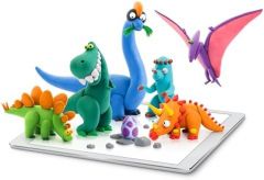 Fat Brain Toys Hey Clay Animals - Clay Kit with Interactive App for Kids & Tweens