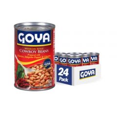 Goya Foods Mexican Style Cowboy Beans in Sauce, 15 Ounce (Pack of 24)