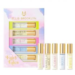 Ellis Brooklyn ROM COM Fragrance Gift Set - Perfume Gift Set, White Musk, Jasmine Perfume, Gardenia Perfume, Sandalwood Perfume, Vanilla Perfume