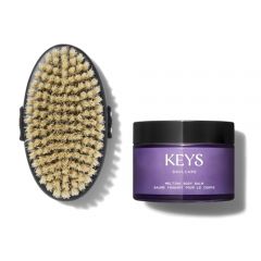 Keys Soulcare Revitalizing Body Bundle, Includes Energizing Dry Brush & Melting Body Balm, Exfoliates, Moisturizes and Soothes for Soft & Smooth Skin