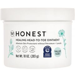 The Honest Company Head to Toe Multi-Purpose Healing Ointment | Gentle for Baby | Hypoallergenic, Vegan, Allantoin-Powered | Value Size, 10 oz