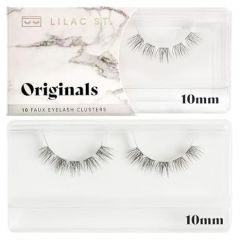 Lilac St - Hollywood Glamorous Faux Eyelash Clusters (16mm) - Wispy & Spiky - DIY Lash Extension Wisps - Lightweight & Lifelike - Lasts 10 Days - Korean Silk - Cruelty Free, Vegan - 10 Lashes