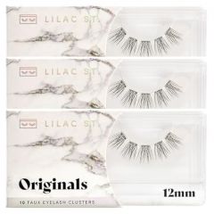 Lilac St - French Lace Glamorous Faux Eyelash Clusters (16mm) - Delicate & Wispy - DIY Lash Extension Wisps - Lightweight & Lifelike - Korean Silk - Lasts 10 Days - Cruelty Free, Vegan - 10 Lashes