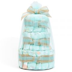 The Honest Company Diaper Cake | Clean Conscious Diapers, Baby Personal Care, Plant-Based Wipes | Above it All | Regular, Size 1 (8-14 lbs), 35 Count