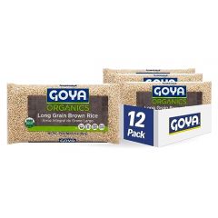 Goya Foods Organic Long Grain Brown Rice, 2 Pound (Pack of 12)