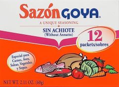 Goya Foods Saz? Seasoning without Annatto, 2.11 Ounce (Pack of 24)